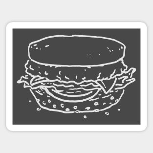 upside down - noodle tee Sticker